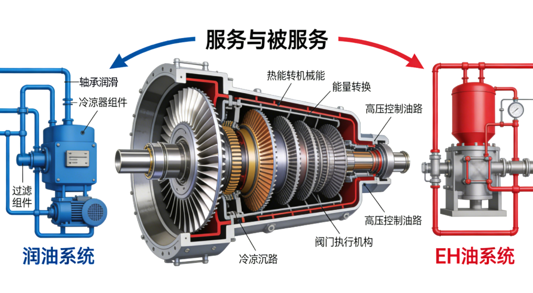 透平系統與潤滑油系統、EH油系統的功能定位與關聯分析 圖3